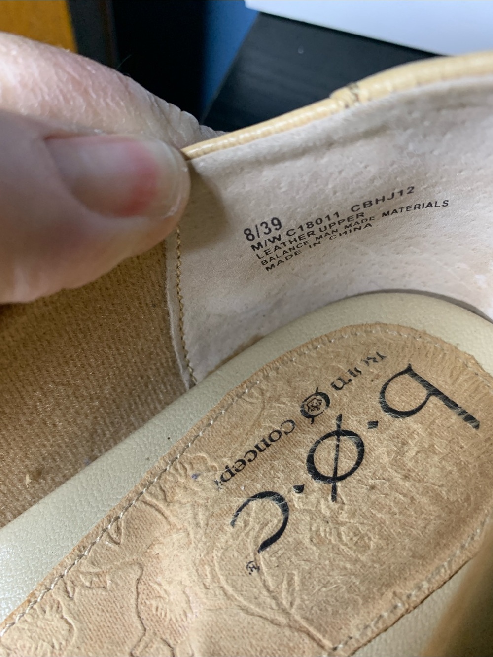 b.o.c. Shailene Tan Floral Appliqué Ballet Flats - Picture 3 of 4